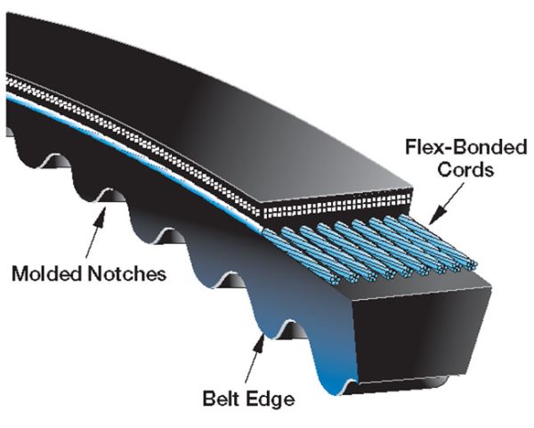 تسمه دینام گیتس | GATES پارت نامبر 25212-25000 - Image 2